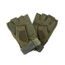 GUANTE AIRSOFT PROTECTION DEDO CORTADO VERDE