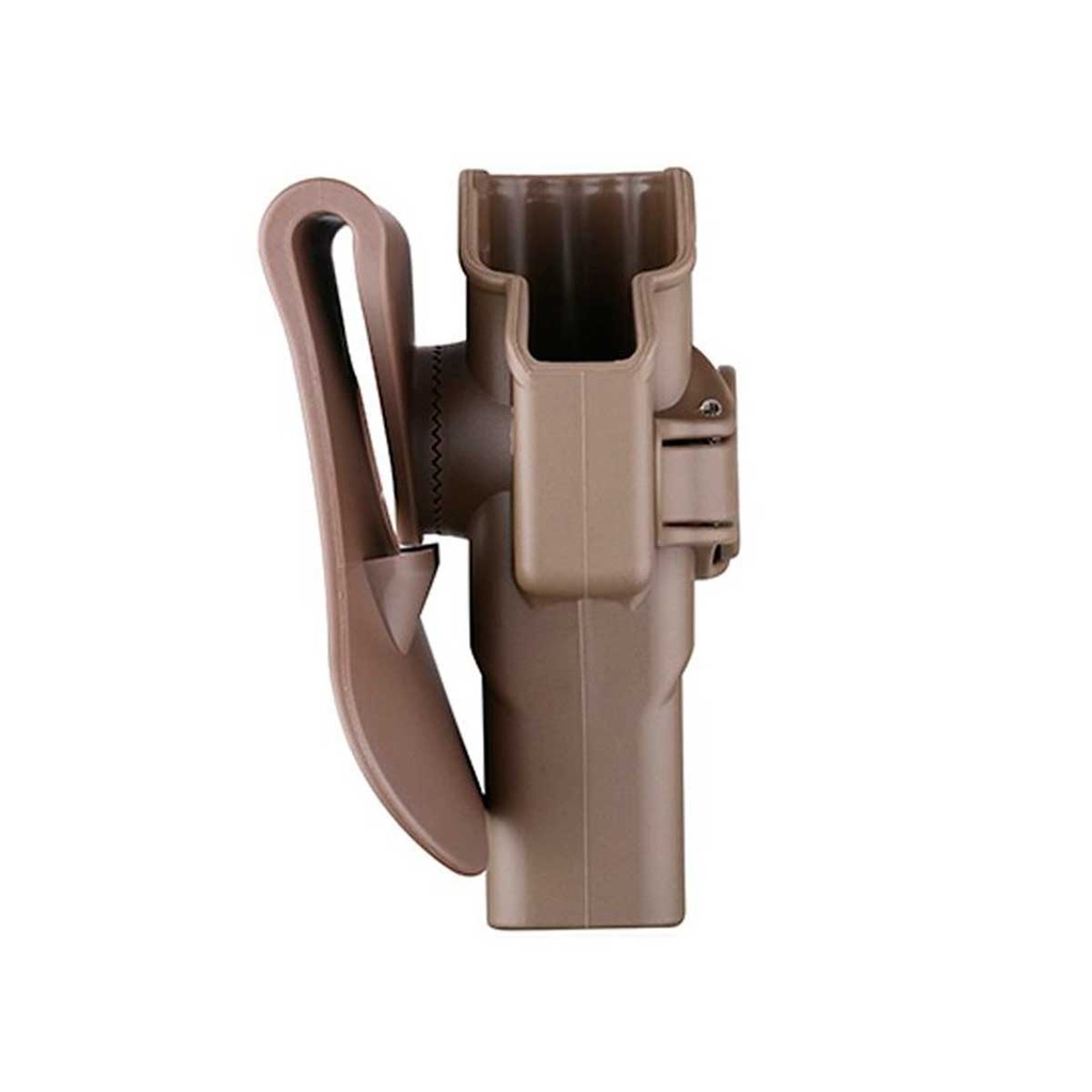 FUNDA PISTOLA RIGIDA AMOMAX GLOCK TAN