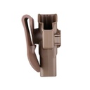 FUNDA PISTOLA RIGIDA AMOMAX GLOCK TAN