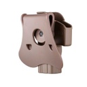 FUNDA PISTOLA RIGIDA AMOMAX GLOCK TAN