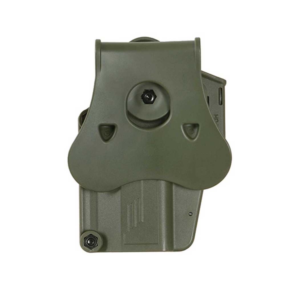 FUNDA PISTOLA RIGIDA AMOMAX  UNIVERSAL AM-UH VERDE