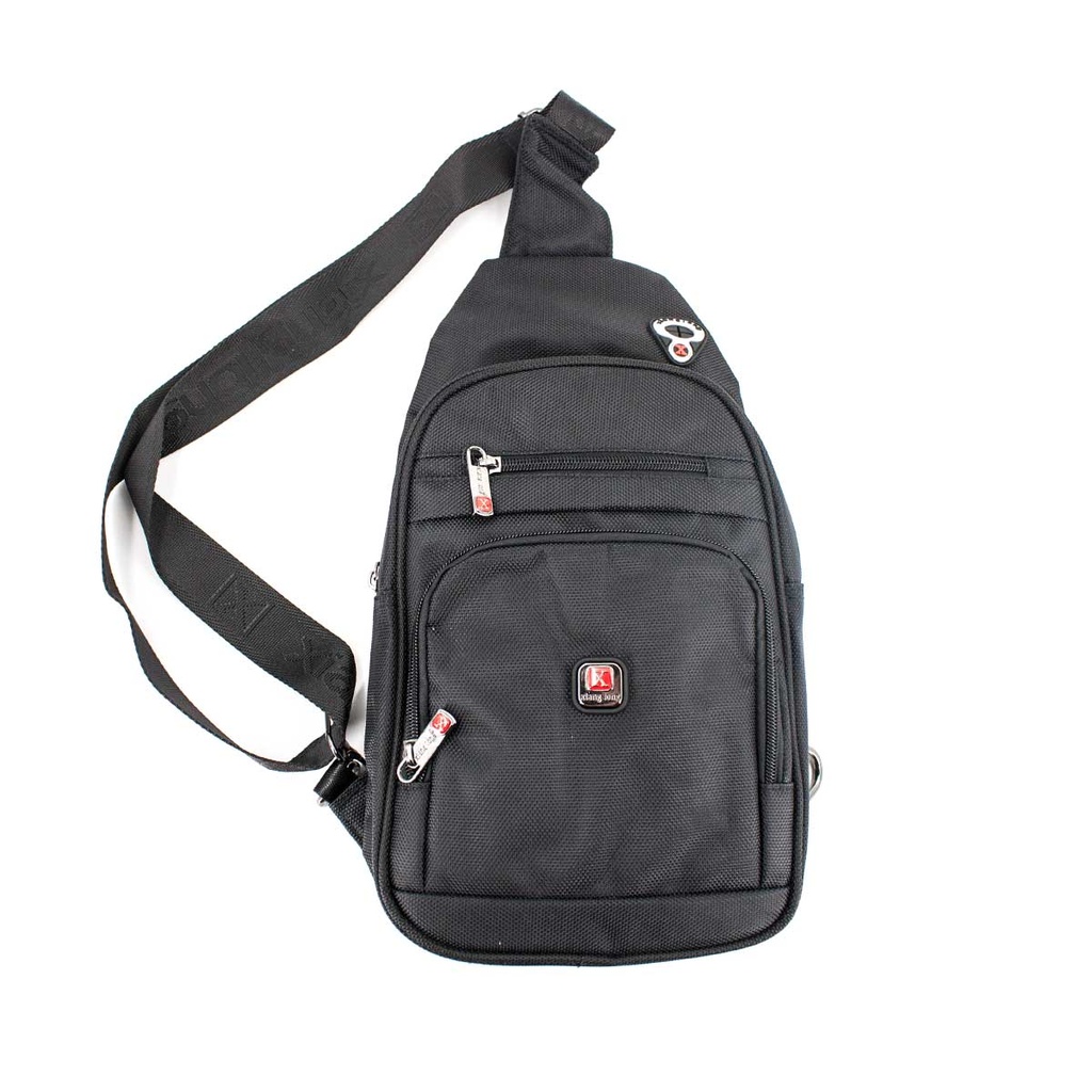 MOCHILA X CORDURA BANDOLERA NEGRA