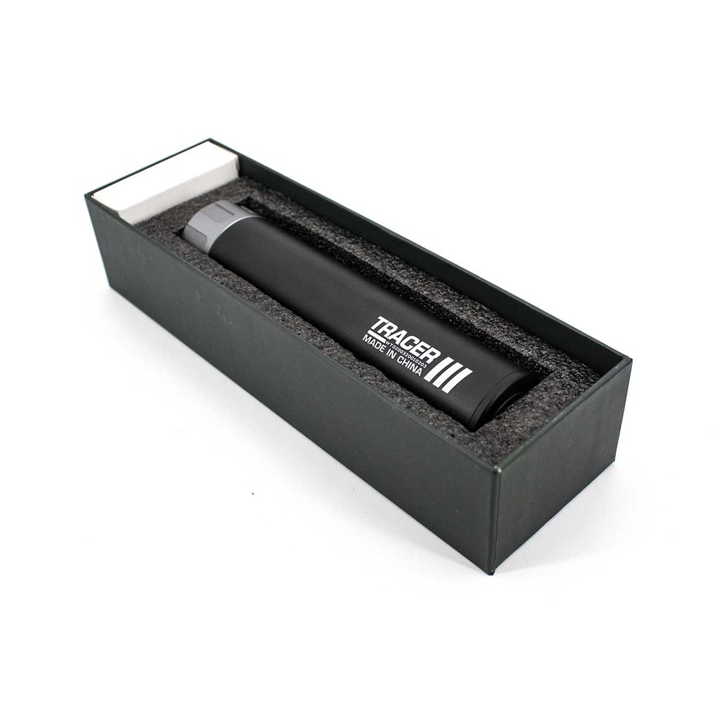 SILENCIADOR TRAZADOR LARGO 15.8CM/14MM CCW NEGRO