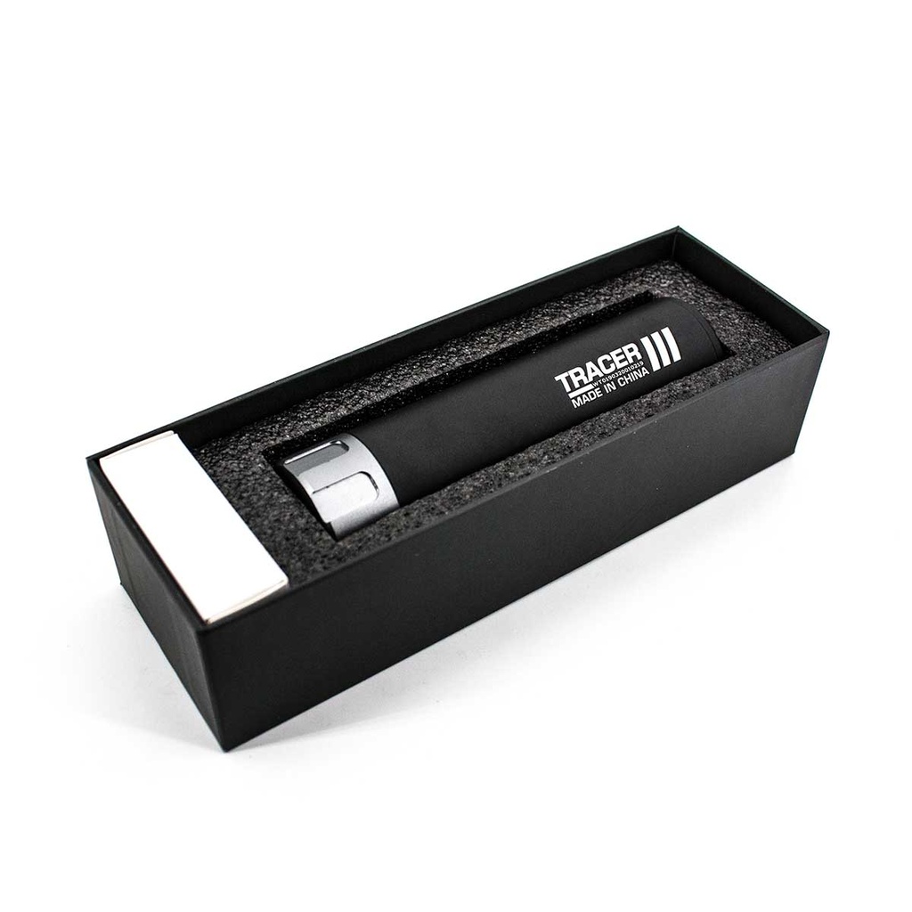 SILENCIADOR TRAZADOR MEDIANO 13.2CM/14MM CCW NEGRO