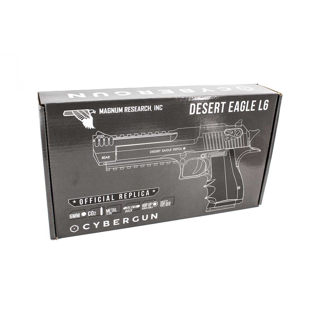 PISTOLA DESERT EAGLE 50AE L6 RIS CO2 PLATA