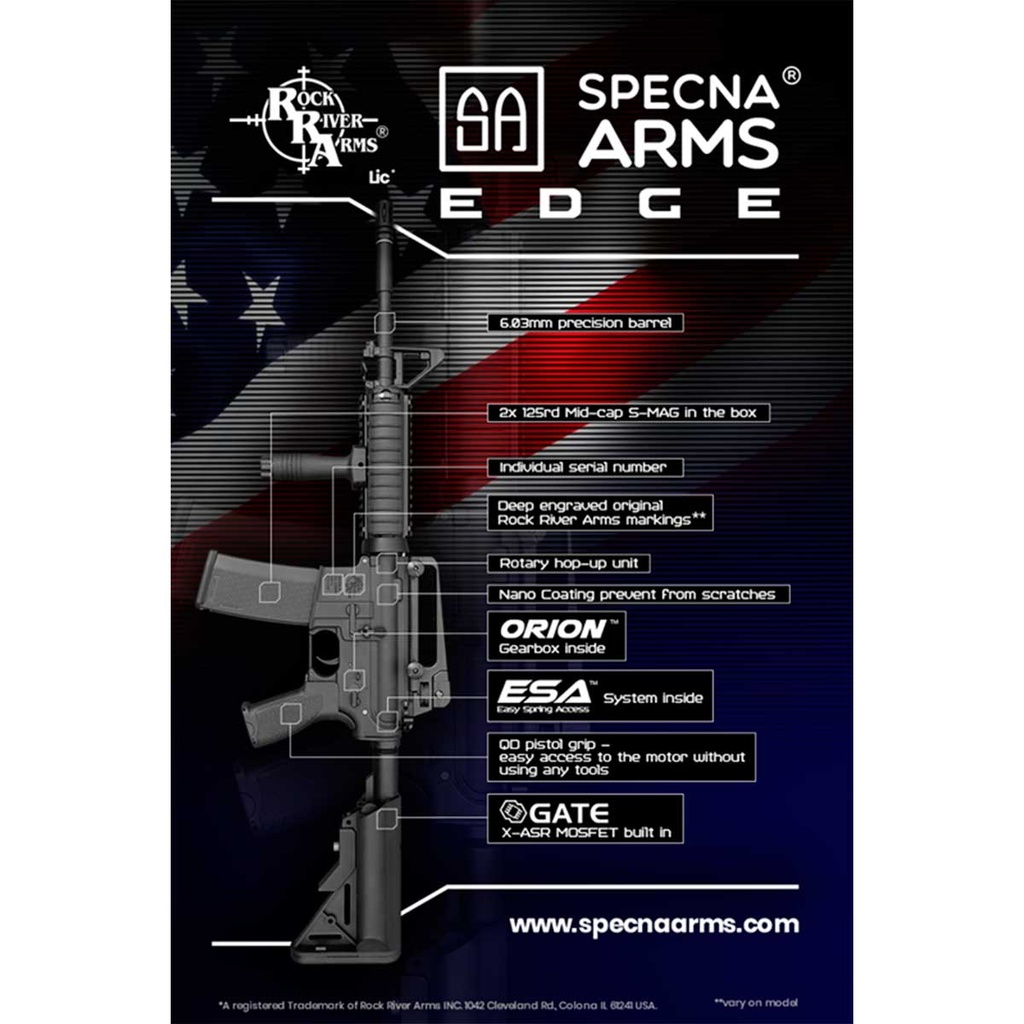 FUSIL SPECNA ARMS SA-E08 EDGE RRA CARBINE TAN-NEGRO