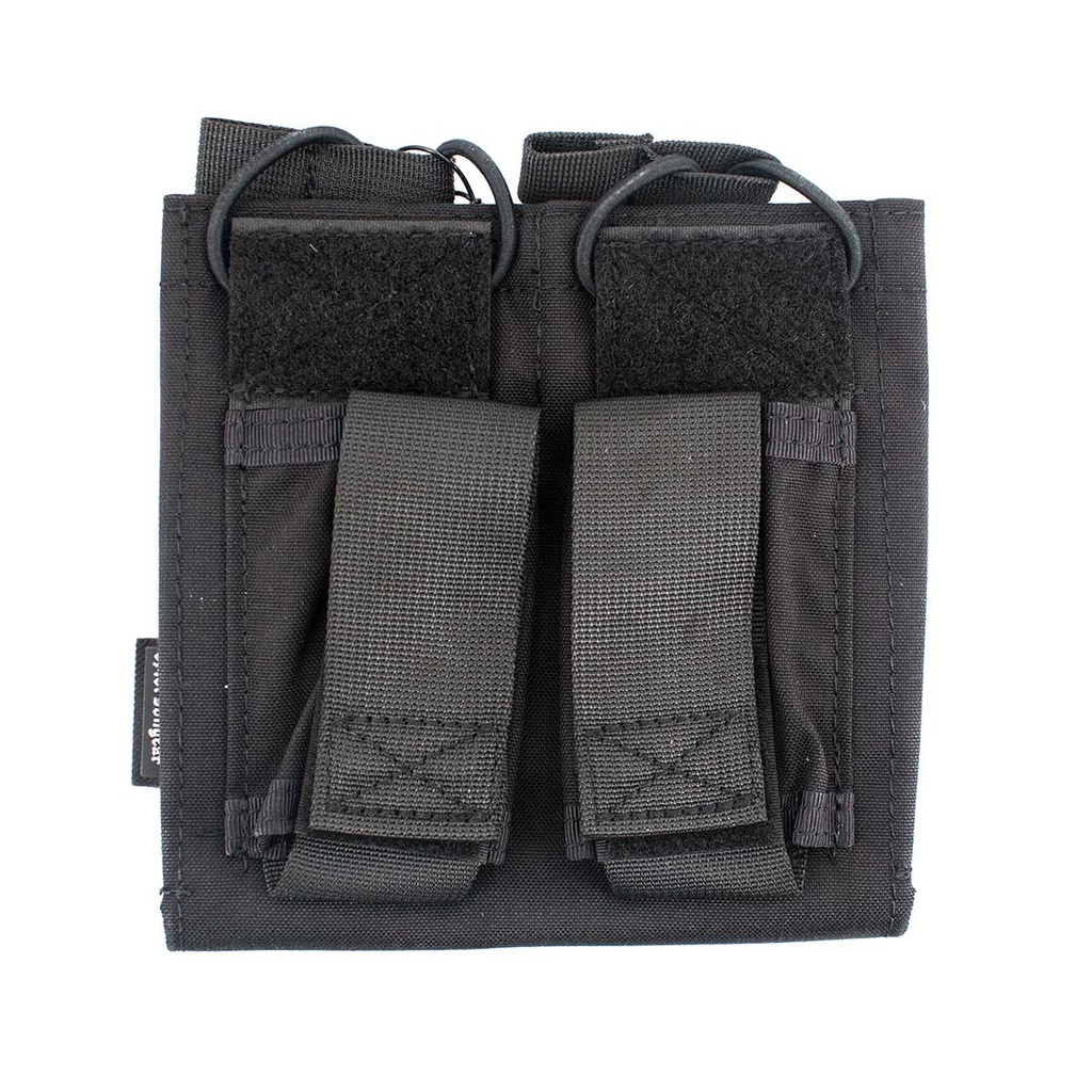 POUCH CARGADOR DOBLE EMERSON 5.56&PISTOL OPEN TOP NEGRO