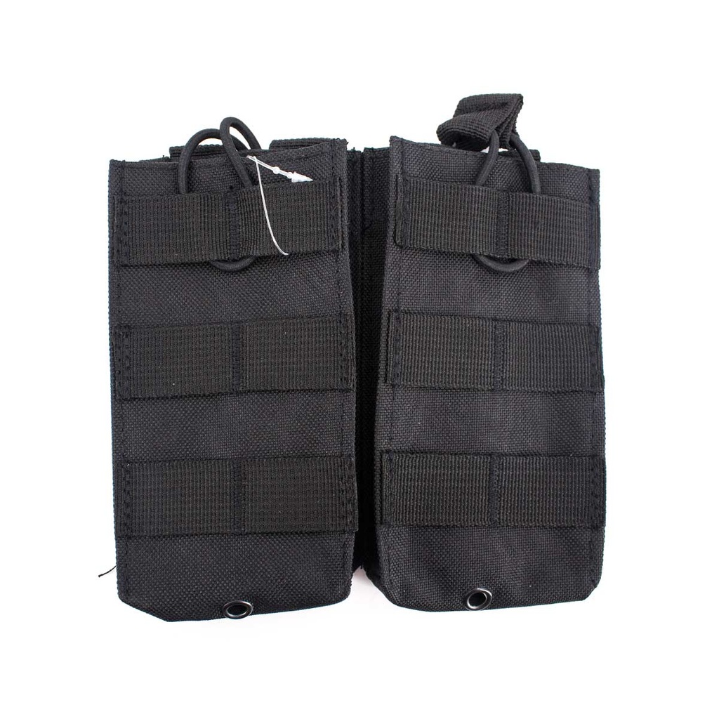 POUCH CARGADOR M4 DOBLE MOLLE TIRAS NEGRA