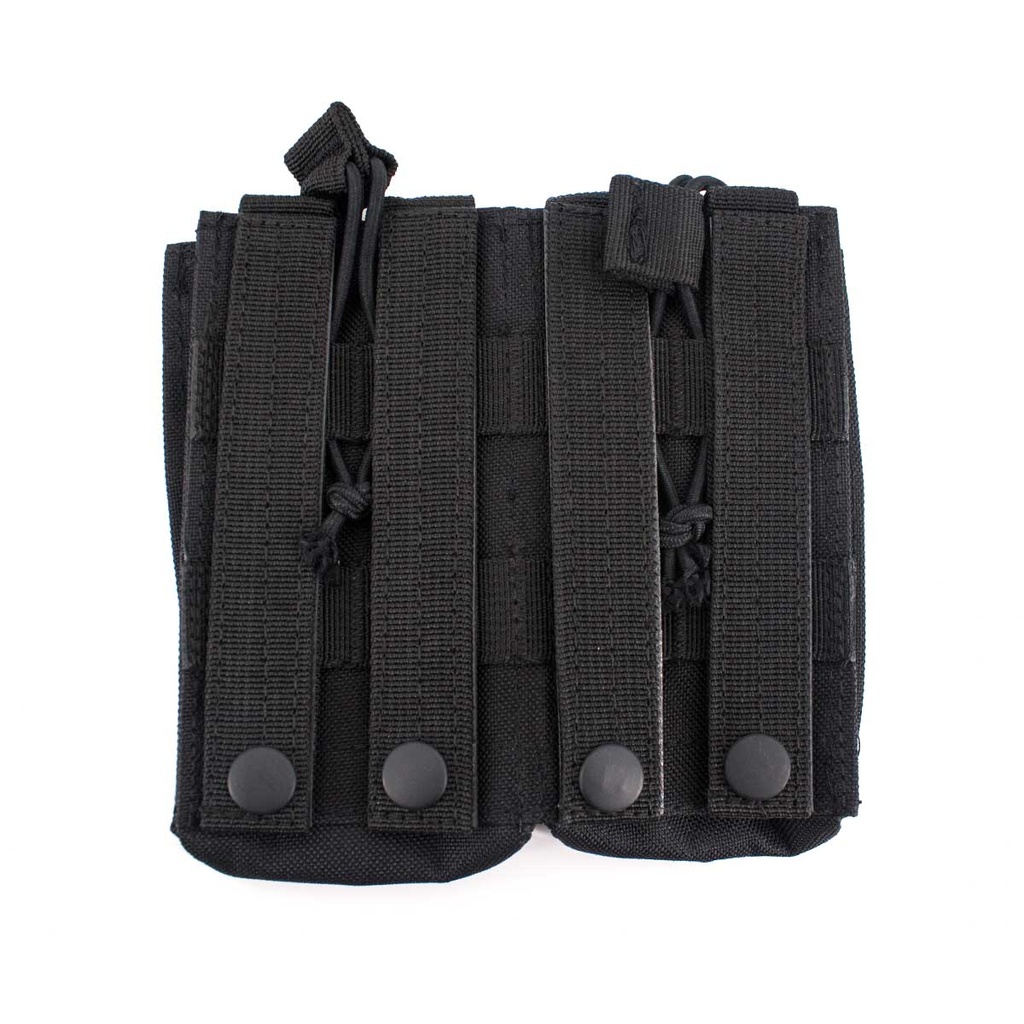 POUCH CARGADOR M4 DOBLE MOLLE TIRAS NEGRA