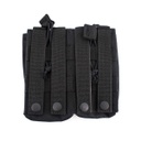 POUCH CARGADOR M4 DOBLE MOLLE TIRAS NEGRA