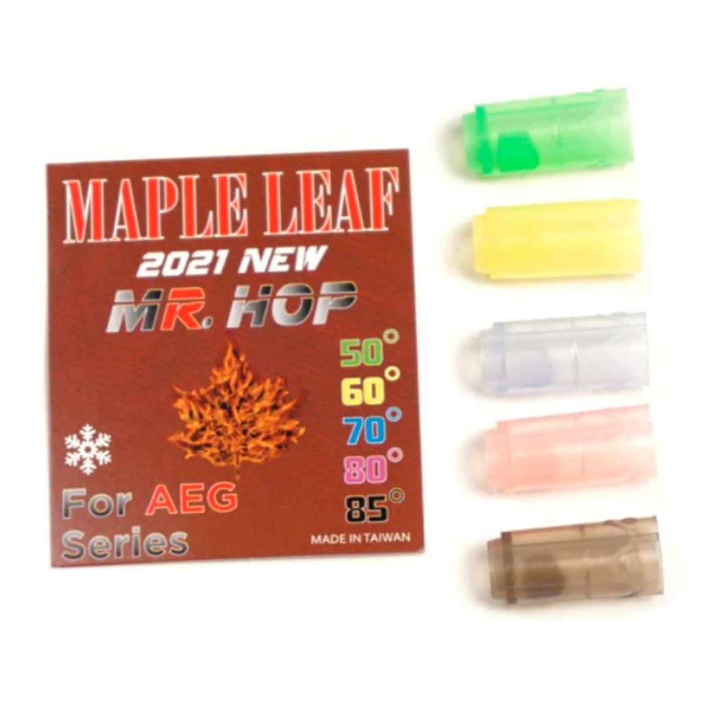 GOMA MR. HOP-UP MAPLE LEAF SILICONA 50º ASG VERDE CLARO