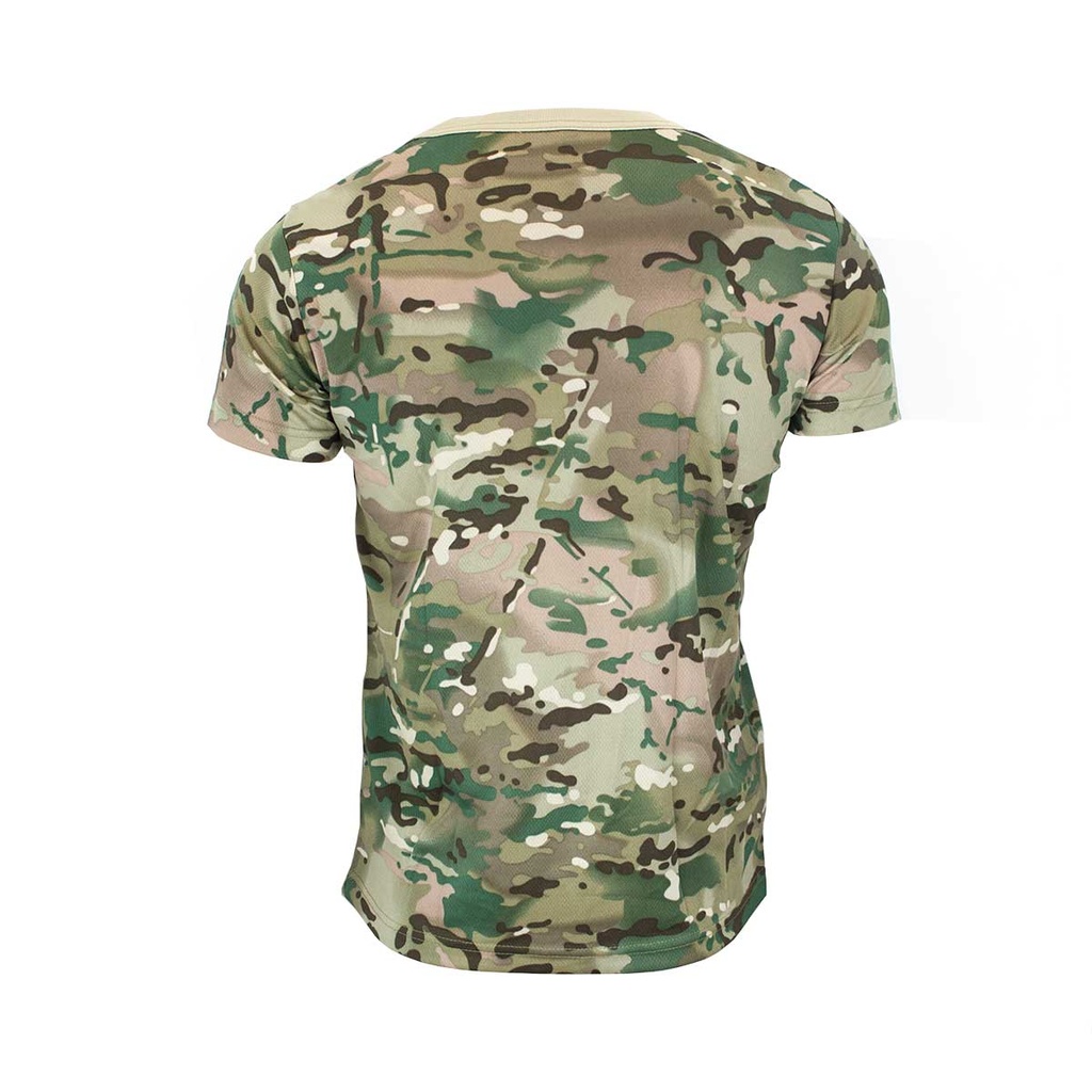 CAMISETA TACTICA LYCRA M/CORTA MULTICAM