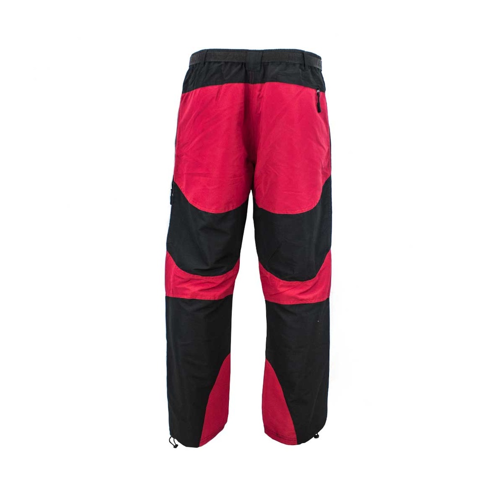 PANTALON TREKING FORAVENTURE CAM PARCHES NEGRO-ROJO