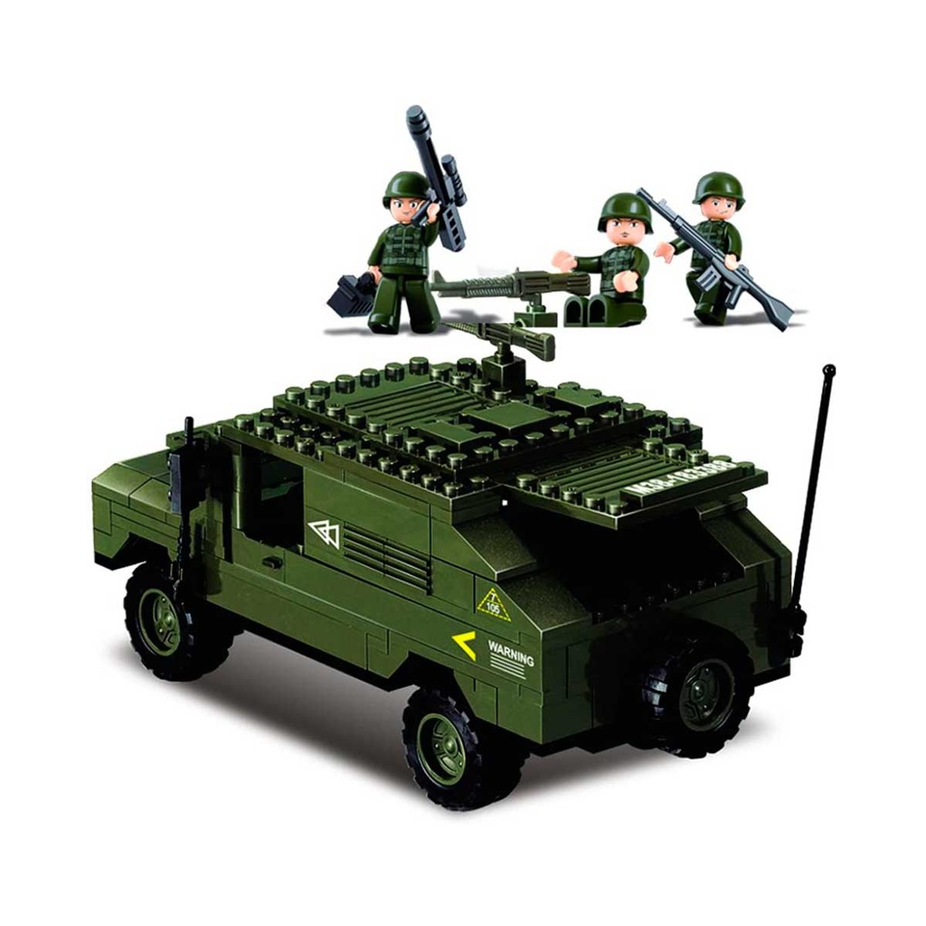 HUMMER CON FUSIL SLUBAN 191 PCS VERDE