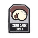 PARCHE PVC 3D CACA ZERO DARK DIRTY MARRON