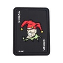 PARCHE PVC 3D JOKER NEGRO-ROJO