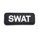 PARCHE PVC 3D SWAT NEGRO-BLANCO