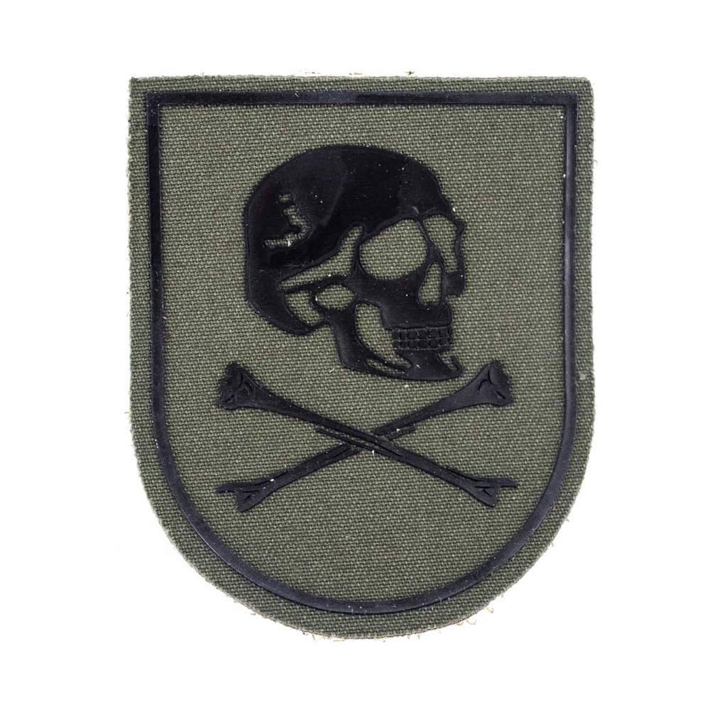 PARCHE LUSITANIA CALAVERA GRANDE C/VELCRO VERDE