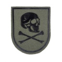 PARCHE LUSITANIA CALAVERA GRANDE C/VELCRO VERDE
