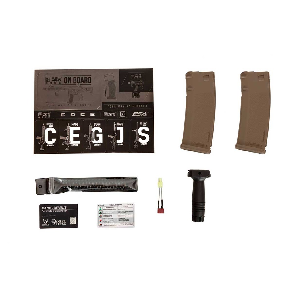 FUSIL SPECNA ARMS DANIEL DEFENSE MK18 SA-E19 EDGE 2.0 CARBINE TAN-NEGRO