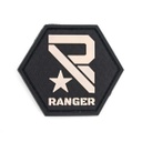 PARCHE PVC RANGER NEGRO-TAN