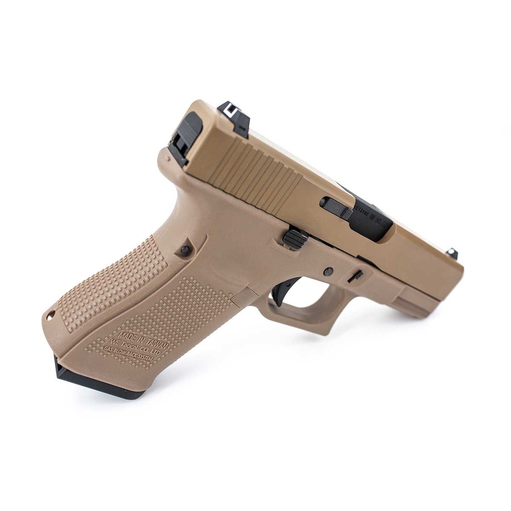 PISTOLA WE G19 V5 FULL METAL TAN