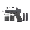 PISTOLA WE G19X V5 MOS FULL METAL NEGRA
