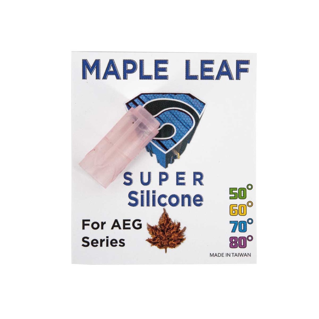 GOMA HOP-UP MAPLE LEAF SUPER MACARON SILICONA 80º AEG ROSA
