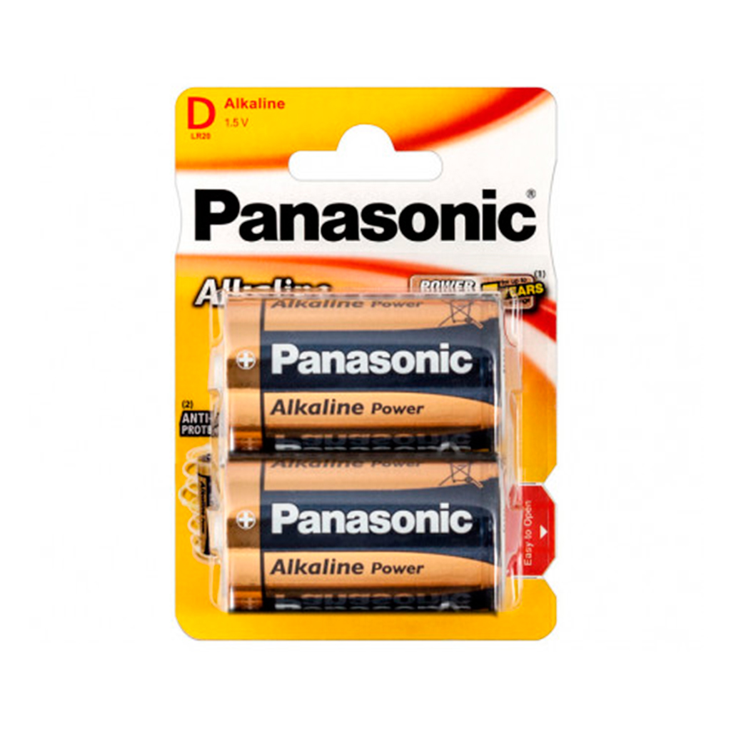 PILA ALCALINA PANASONIC GR. D LR20 NEGRA