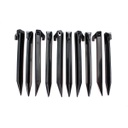 PIQUETA PVC FORA 10PCS 23CM NEGRA