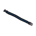 PULSERA PARACORD NEGRA CELESTE