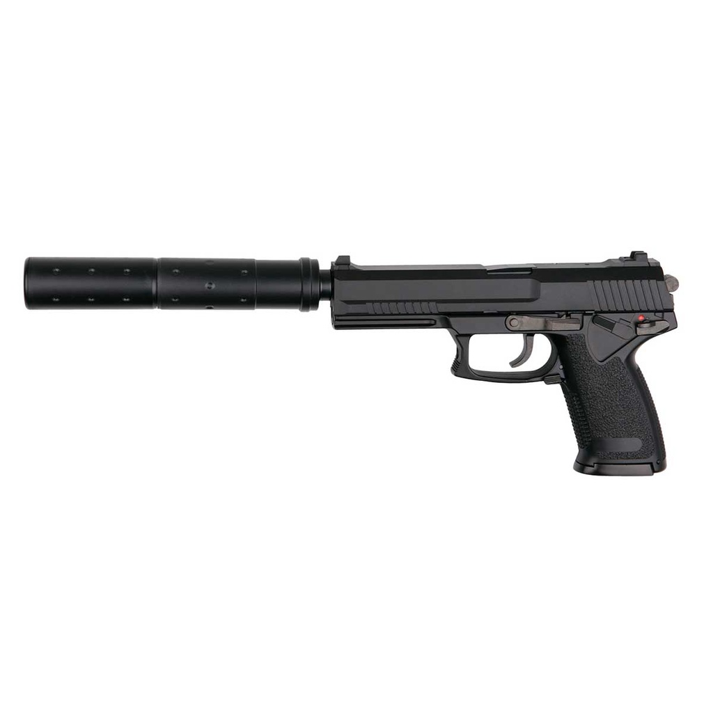 PISTOLA ASG MK23 GAS C/SILENCIADOR NEGRA