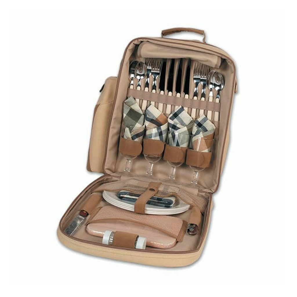 MOCHILA PICNIC CANVAS BEIGE