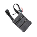 BOLSO CUERO PLANO RECTANGULAR NEGRA