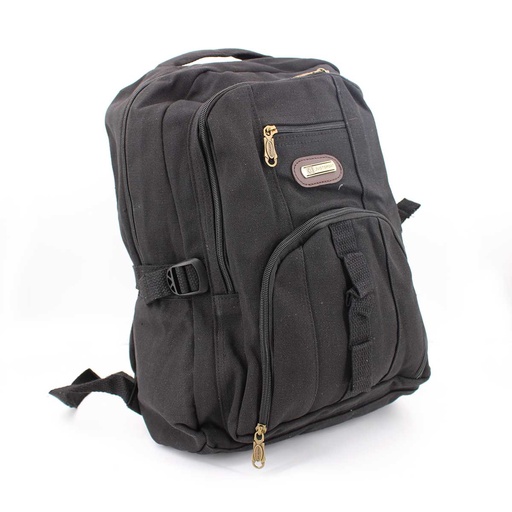 [1167-BK/1170] MOCHILA CANVAS SPORT NEGRA