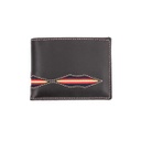 CARTERA PIEL SURCO BANDERA ESPAÑA MARRON