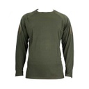 CAMISETA TACTICA MILTEC QUICK DRY M/LARGA VELCRO VERDE
