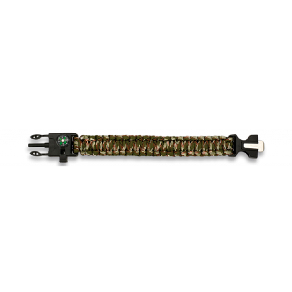 PULSERA PARACORD BARBARIC C/PEDERNALY BRUJULA MULTICAM