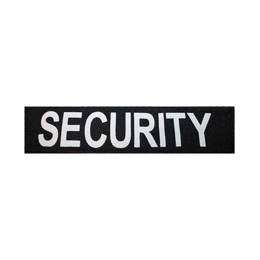 PARCHE SECURITY TIRA PVC C/VELCRO NEGRO