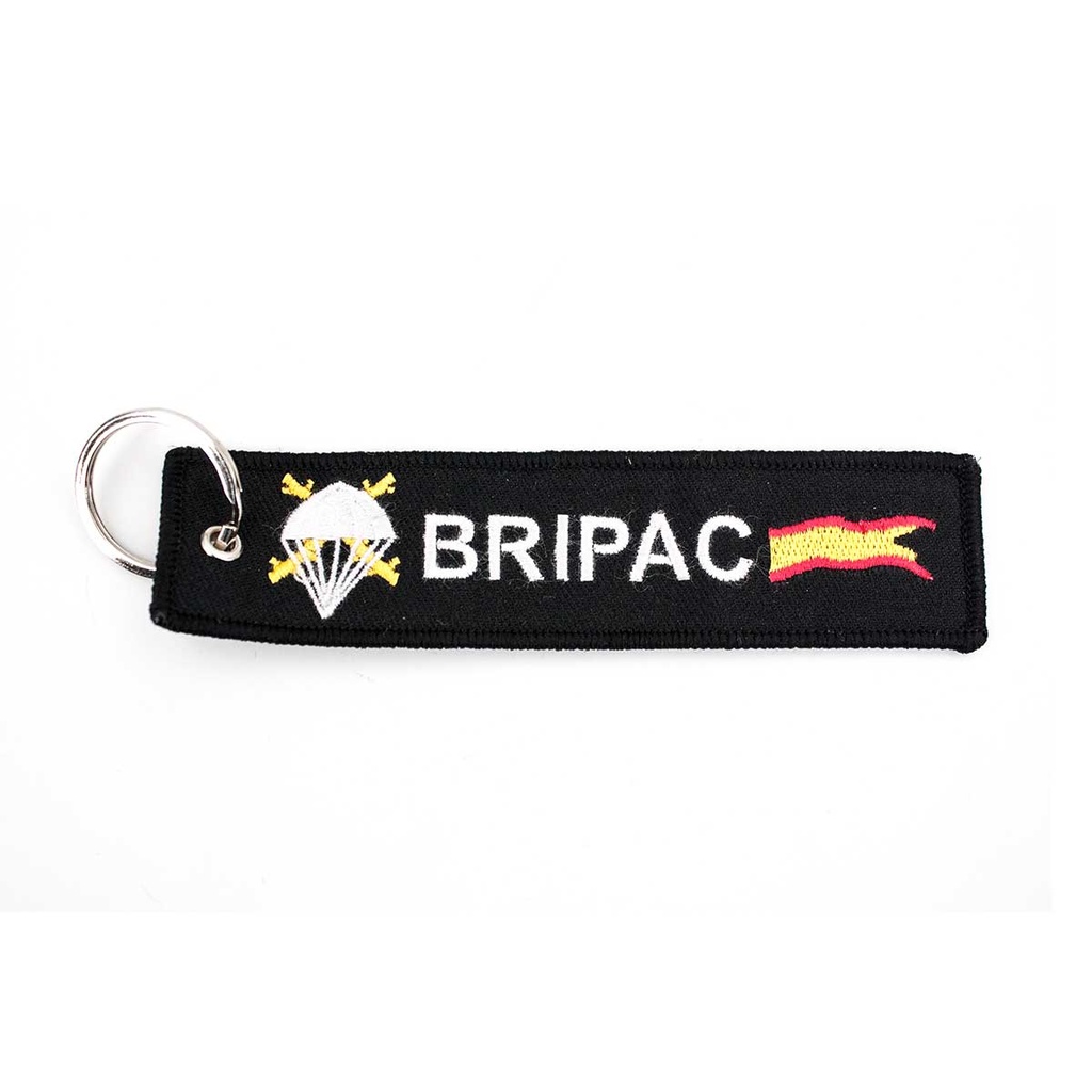 LLAVERO CINTA RECTANGULAR BRIPAC NEGRO