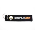 LLAVERO CINTA RECTANGULAR BRIPAC NEGRO