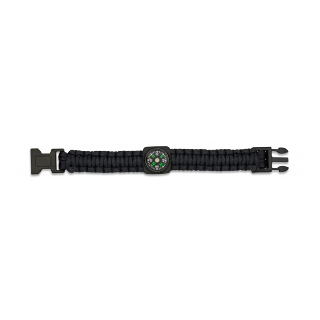 PULSERA PARACORD BARBARIC BRUJULA PEQ. NEGRA