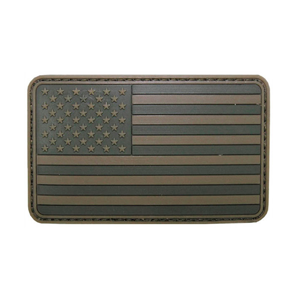 PARCHE PVC BANDERA AMERICANA VERDE