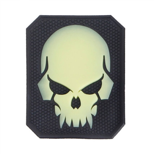 [V4441503729] PARCHE PVC CALAVERA PIRATA SKULL NEGRO-FLUOR
