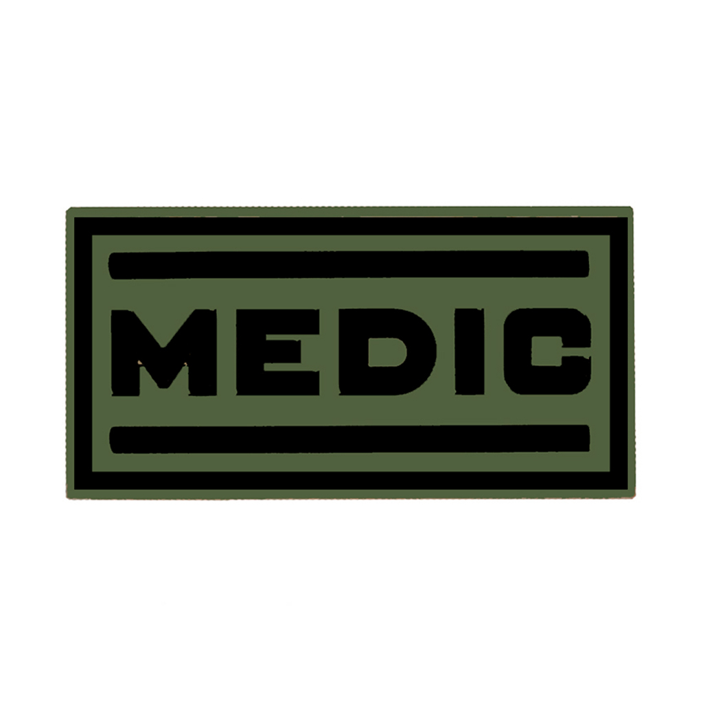 PARCHE PVC 3D MEDIC VERDE