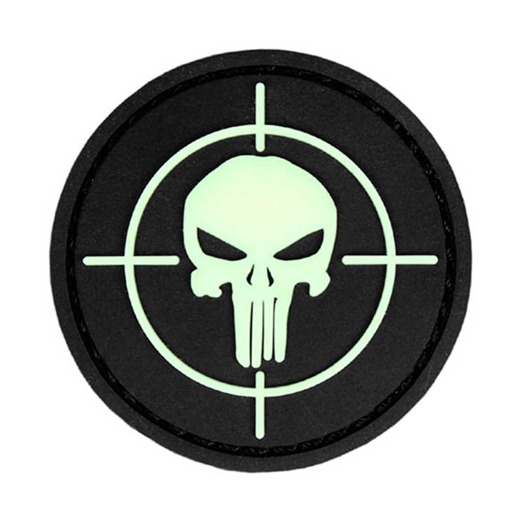 PARCHE PVC 3D PUNISHER DIANA REDONDO PEQ. NEGRO