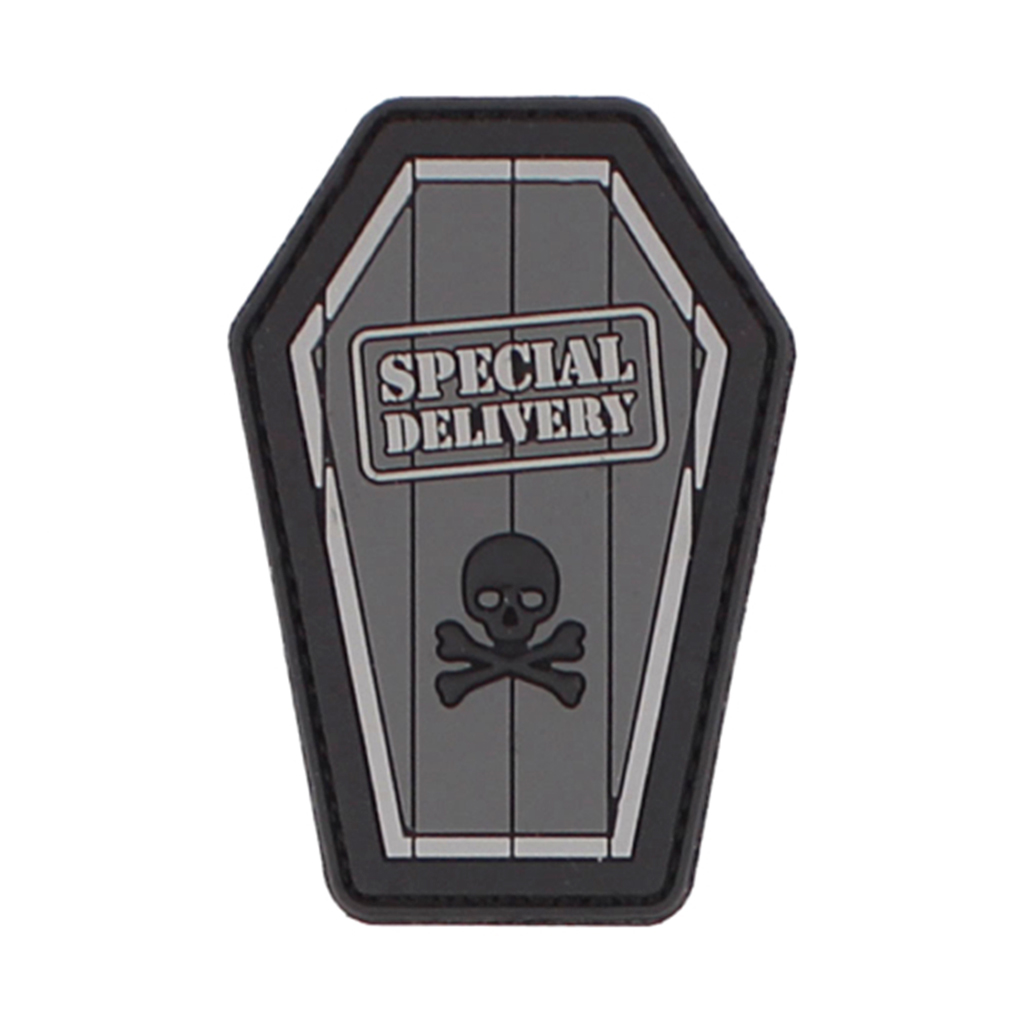 PARCHE PVC 3D SPECIAL DELIVERY GRIS-NEGRO