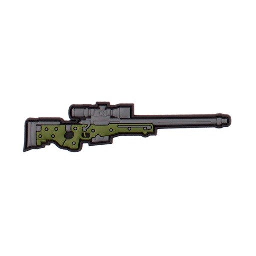 [V4441307196] PARCHE PVC 3D SNIPER AW-50 VERDE