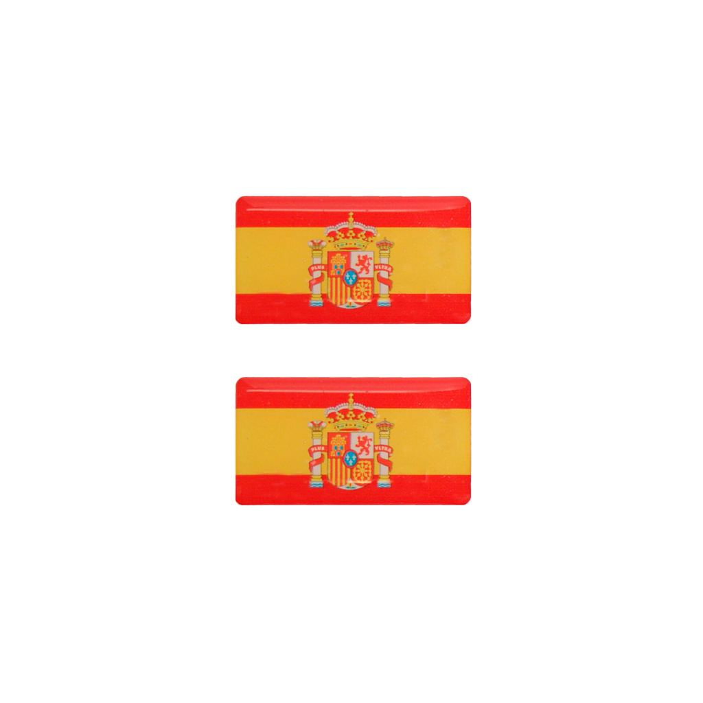 PEGATINA ABULTADA MED. 2PCS BANDERA CONSTITUCION ESPAÑA