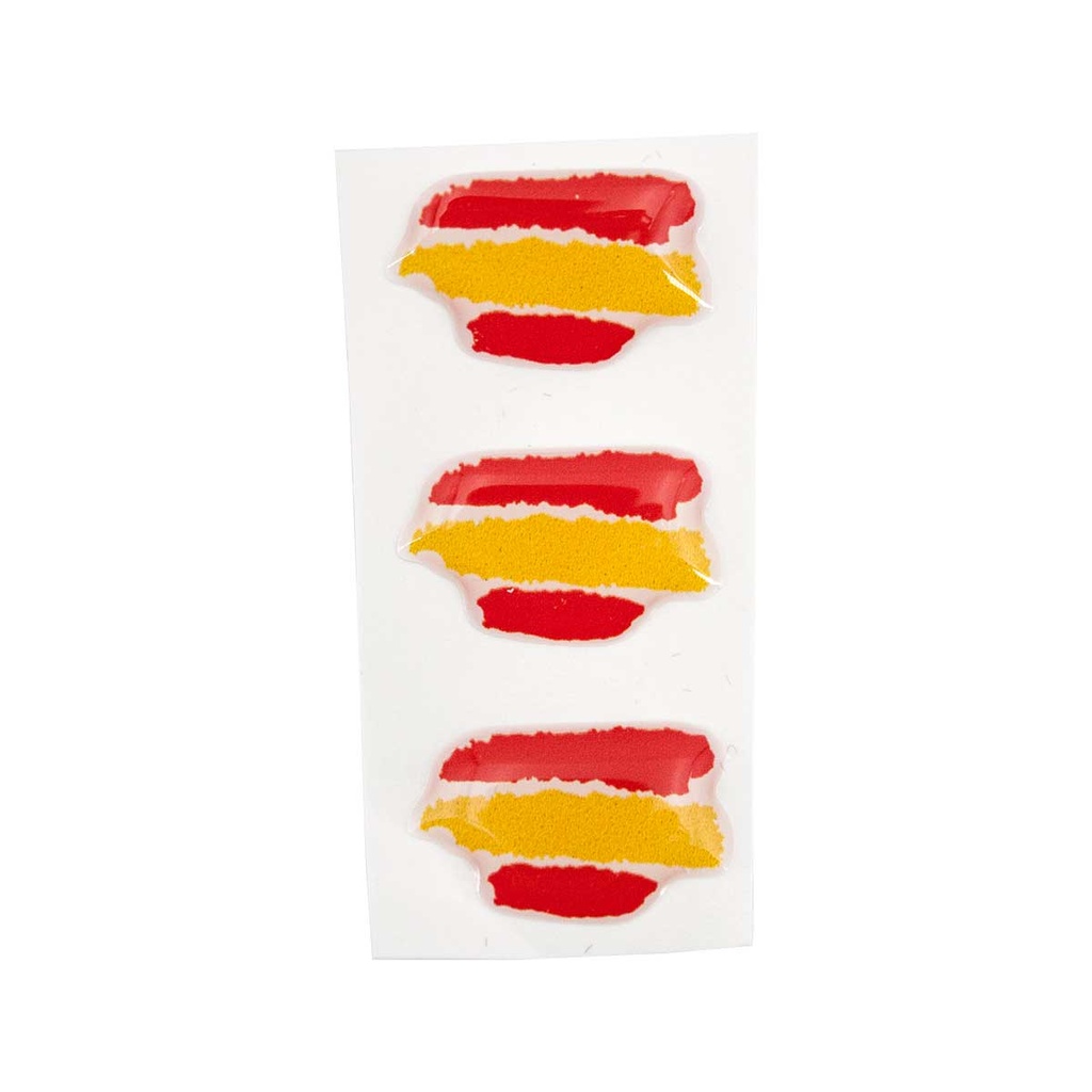 PEGATINA ABULTADA PEQ. 3PCS TRAZOS ESPAÑA